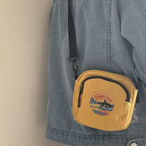 Shoulder Bag male ins tide small bag Japanese mobile phone wallet couple shoulder small bag summer 2021 Street tide bag