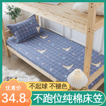 Single bed Gasawara Cotton Single single bed cover 1 2 m student Dormitory All-cotton Twill 1 35 thin cushion Special 0 9 bed cover