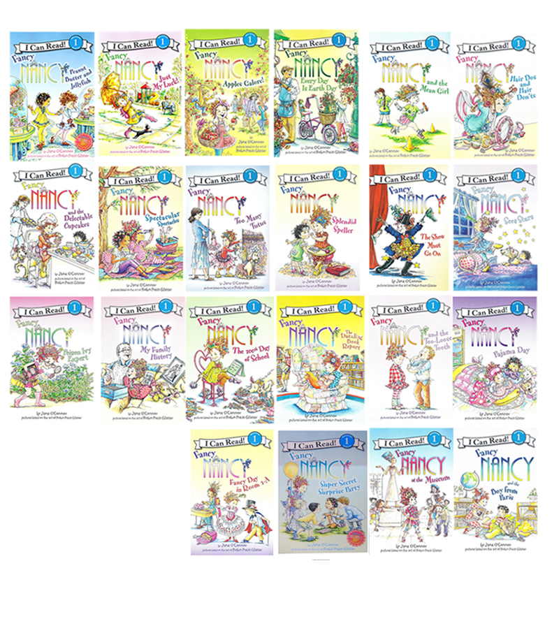 英文原版绘本 fancy nancy 漂亮的南希22本 i can read 汪培珽一阶段