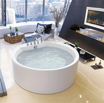 Round bathtub Double Jacuzzi Freestanding acrylic bathtub 1 2 meters 1 35 meters 1 5 meters 1 8 meters
