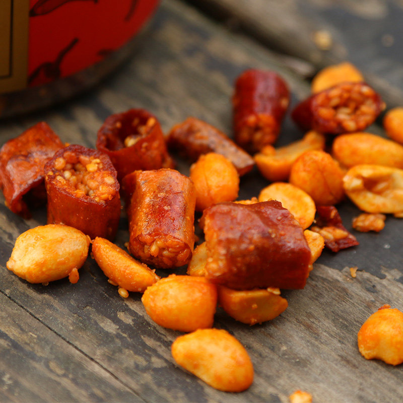 【贵州好食材】贵阳特产香辣脆 辣椒花生酥小零食166g 三件可包邮