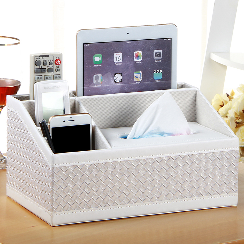 european-style home coffee table living room leather tissue box pumping box creative napkin boxed storage box with remote control