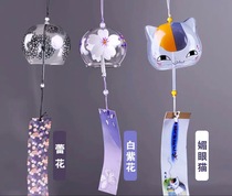 Hipster Japanese Edo wind chimes and wind hanging girl gifts children gifts snow ice crystal Edo glass wind chimes