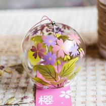 Japanese style and style DIY transparent glass handmade wind chime hanging decoration creative gift small gift