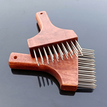 Stainless steel nail pig skin insert pork hammer buckle meat needle meat insert loose meat device Roast meat insert beef tendon fork Steel nail insert meat fork