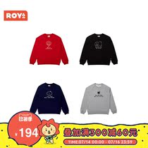 ROY6 Wang Yuan embossed embroidery sweater men and women autumn and winter fashion clothes CASUAL clothing LINE FRIENDS