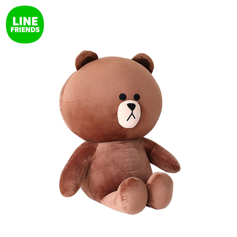 line friends 布朗熊毛绒玩偶1.1m 超萌可爱娃娃玩具卡通七夕礼物