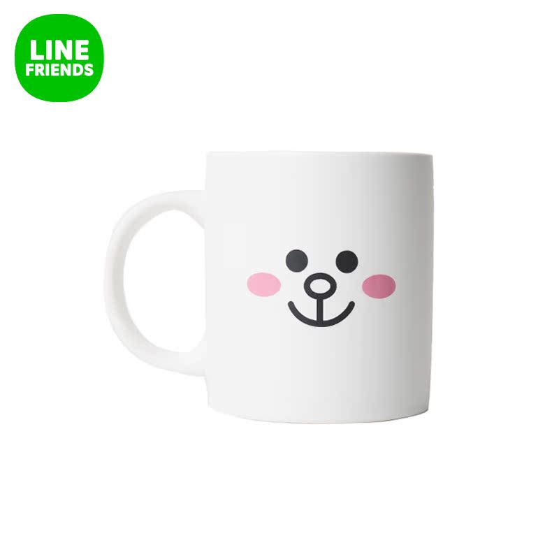 LINE FRIENDS 可妮兔陶瓷杯 动漫双面表情创意卡通形象产品展示图2