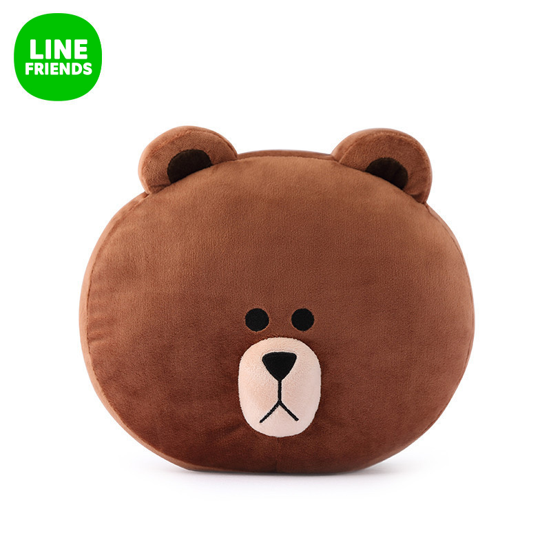 LINE FRIENDS 家族脸型萌趣抱枕靠垫 动漫周边办公家居抱枕产品展示图4