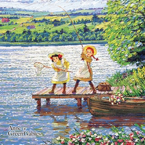 Order the Anne-fishing trip for the green mountain wall of the Korean Crane Mountain Puzzle