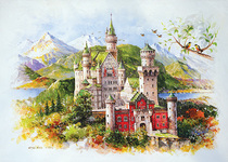 Order the spring of the South Korean chamberart puzzle New Goose Castle