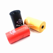 American Best Pet pets Puppy garbage bags ten poo bags ring clean bag Thickened Degradable-Paw Print Series