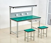 Anti-static workbench with light frame Double-layer assembly line console Electronic factory assembly and maintenance fitter table Experimental table