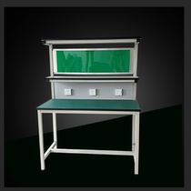Factory aluminum anti-static workbench with lamp panel assembly line console Dust-free workshop assembly and maintenance table