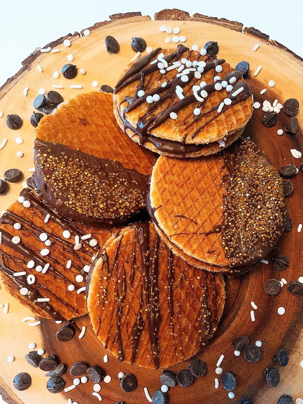 会拉丝的华夫饼荷兰特产焦糖华夫饼