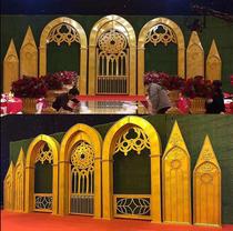 Wedding foam carving props Roman column arch castle foam sculpture European-style beauty Chen high-end wedding flower pavilion ornaments