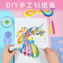 Derivative Paper Set DIY Hand Origami Tool Set Beginner Material Kit Derivative Paper Drawing Strip Lines Drawing Roll Paper