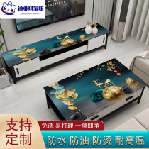 PVC tablecloth waterproof oil-proof non-washing coffee table mat TV cabinet Nordic Net Red dining table plastic soft glass