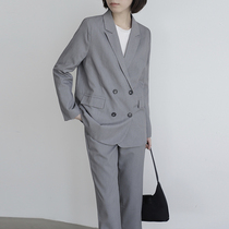 Suit suit womens summer 2020 new Korean version of the British style professional fashion casual loose interview small suit jacket