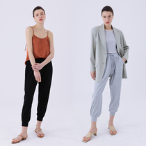 One Wei imaginable version of thin smooth and cool high elastic hanging feeling ji slim pants summer sports pants