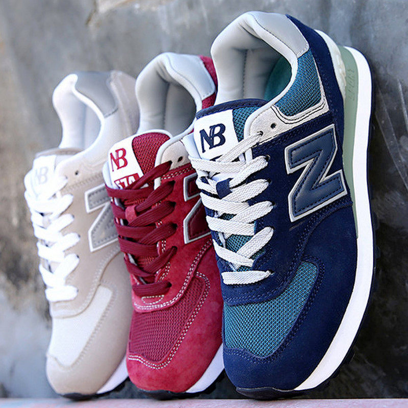 心创 新百伦会男鞋女鞋nb574秋冬季反绒皮复古情侣运动休闲跑步鞋_5折