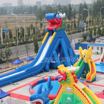 Large faucet slide water Mobile Park inflatable large slide bracket adult swimming pool land clearance combination