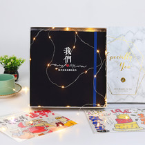 Cloth Noodles Handmade Homemade DIY Album Creative Hand-painted Making Love Romantic Couple Memorial Album BIRTHDAY PRESENT