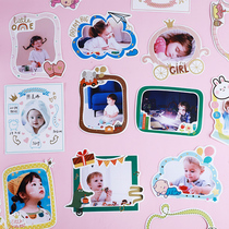5 Inch DIY Photo Frame Photo Border Kindergarten Baby Children Growth Manual Album Making Accessories Sticker Decoration
