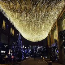 Led star lights small colored lights flashing lights Full Star Outdoor Decorative Ice Strip Lamp Waterproof Waterfall Light Curtain light