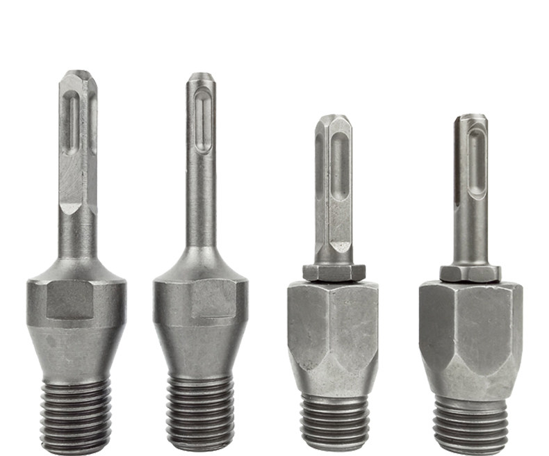 蓝胜水钻钻头连接杆电锤转水钻方柄四坑转接头冲击钻连接杆转接头