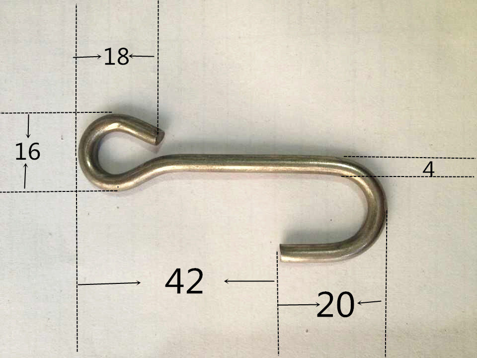 不锈钢异型s钩 大小头s钩 非标挂钩 吊钩 装饰吊钩 非标定制