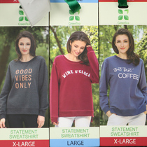 A big letter on the chest without picking a persons sweatshirt a beautiful single woman a warm breathable sports and leisure sweater