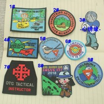 Heart embroidered BL02 non-adhesive hand stitched patch cloth Kayak Outdoor Adventure bird Earth Man