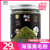 Dogs Beauty Hairy Powder Pet Seaweed Powder Two Sides Black Noose Teddy Bear Gold Wool Bib Bears Sammoye Pet Dog Early Flowers