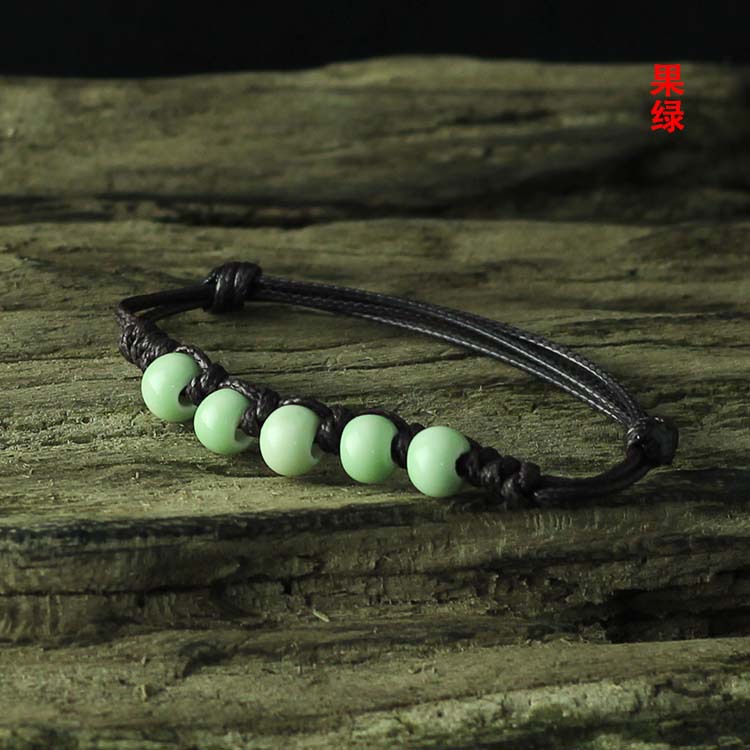 Ceramic wholesale braided jingdezhen porcelain beads bracelet with small and pure and fresh JXB152