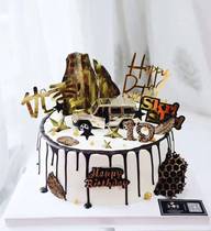 Male God Birthday Cake Decoration Car Sports Car Sports Car Model Baking Ins Cake Dessert Decorations Hem