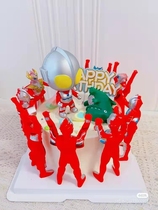 O Convex Man Superman Children Boy Birthday Cake Decoration Pendulum Small Monster Spider-Man Creative Story plugin