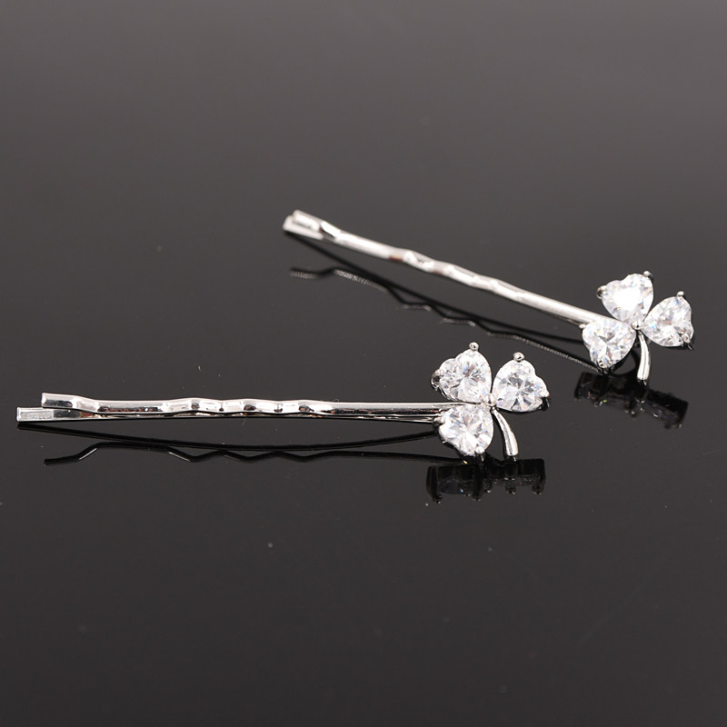 海夹韩女/典钻发ang版一字d尚气质边sh夹卡子头饰夹锆石水夹刘_不打折