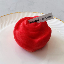 Valentines Day three-dimensional French 6 Series rose cake mold white silicone rose flower type baking mousse mold