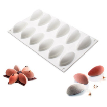 Italy 12 with Shell mango mousse silicone mold white French turn cake silicone mold