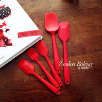 Baking tool large one-piece silicone spatula cake cream spatula rubber shovel knife mixing knife 5 sets