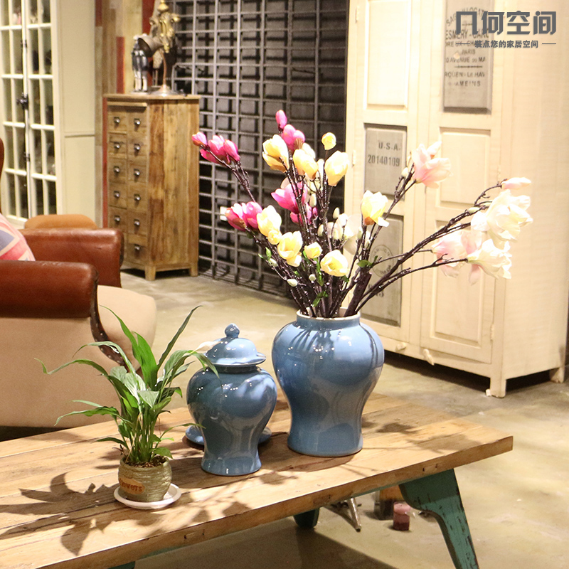 Jingdezhen general creative arts and crafts decorative furnishing articles elegant clear water tank contracted and I ceramic vases, flower receptacle