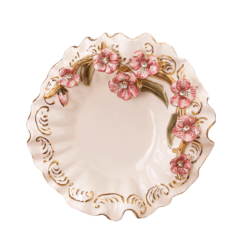 SAN road fort European compote household ceramics European fruit bowl creative I sitting room adornment fruit bowl furnishing articles