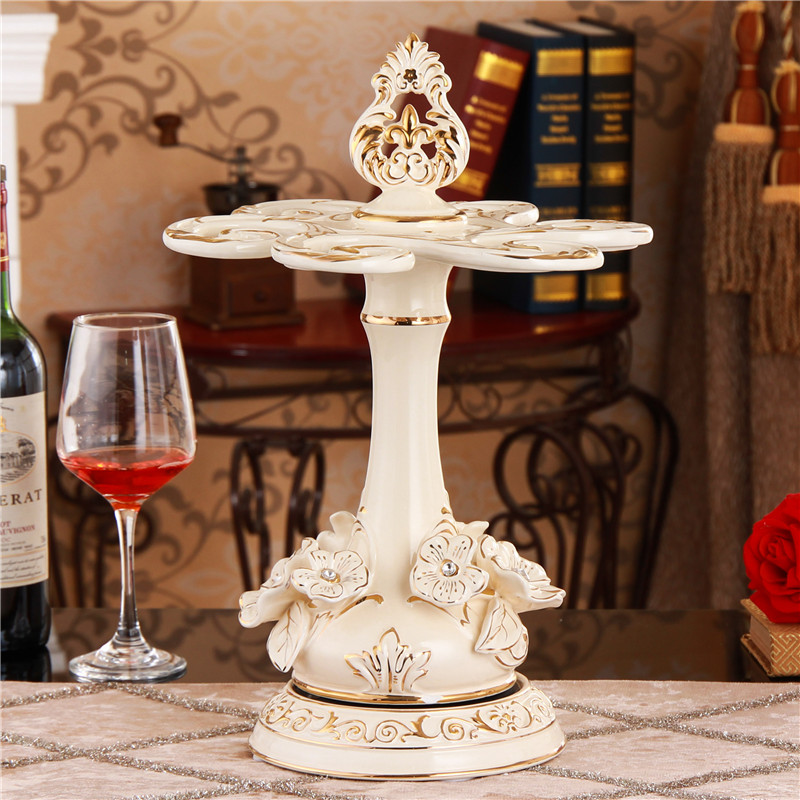 Glass frame down home hang ou goblet creative sitting room adornment ceramic wine furnishing articles