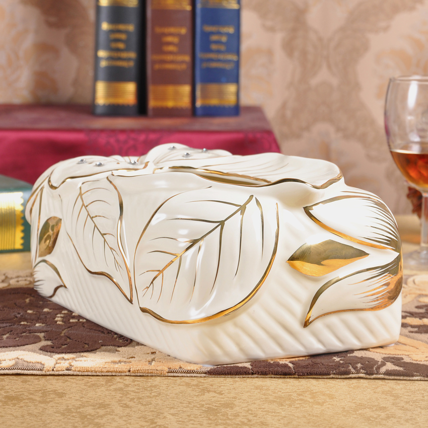 SAN road fort European ceramic tissue box creative paint set auger pump box sitting room move home furnishing articles