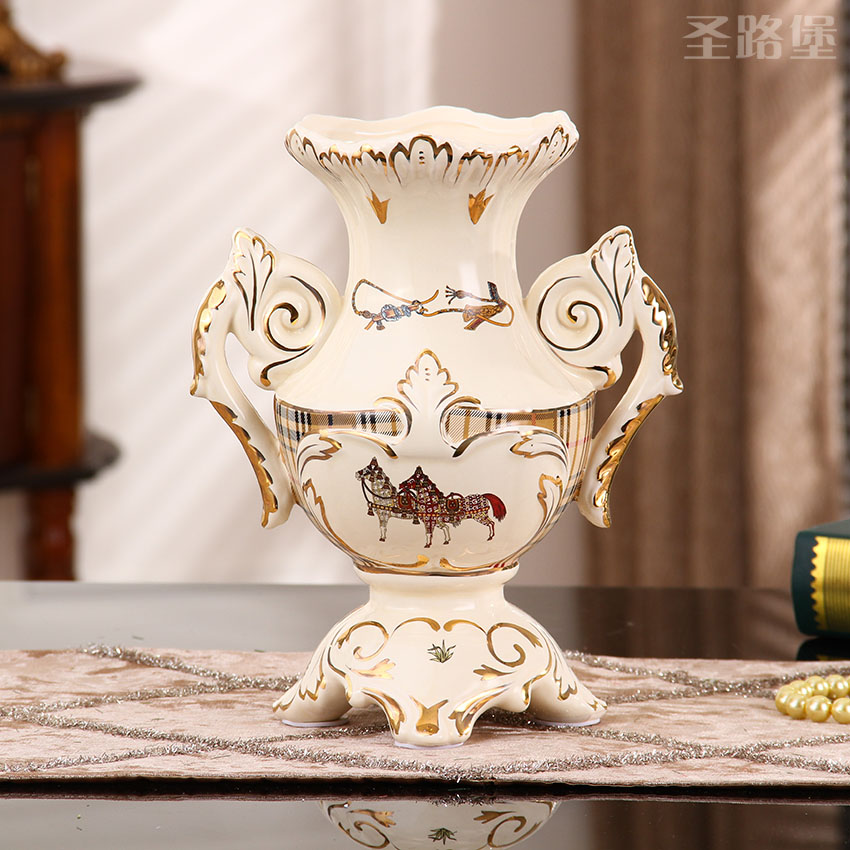 SAN road fort European sitting room adornment vase creative ceramic household act the role ofing is tasted furnishing articles new home decoration gift bag in the mail