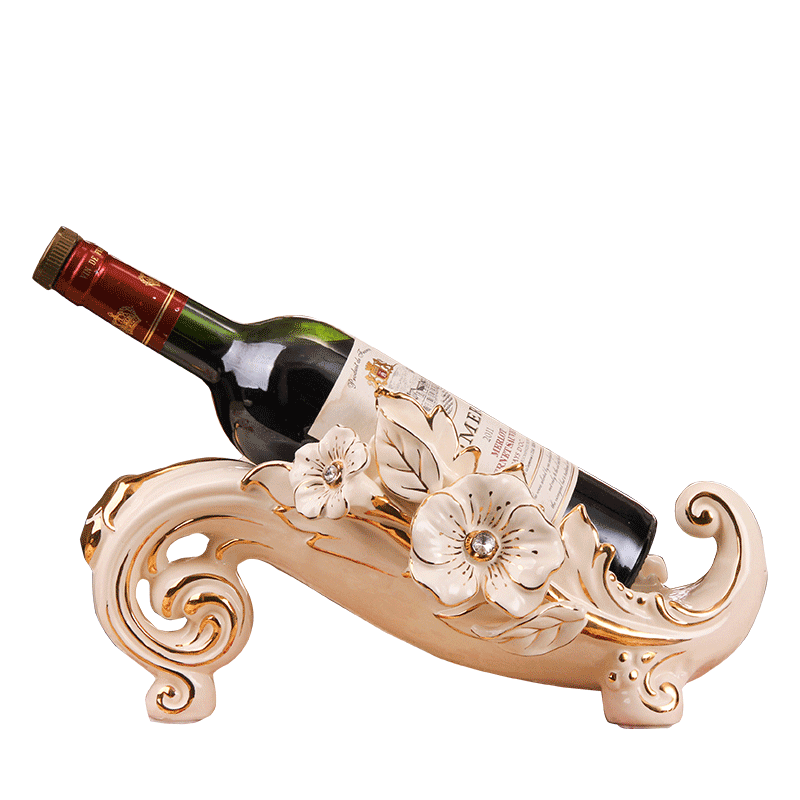 Red wine rack furnishing articles European - style move tantalus ceramic wine ark, adornment household act the role ofing is tasted creative wedding gift