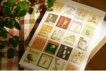South Korea Sticker Retro Little Prince Folding Stamps Stickers Decorate Sticker Cartoon Painted Character Stickers