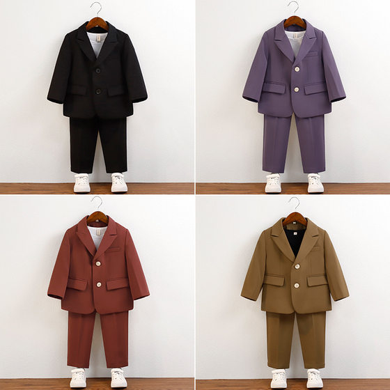 Spring and Autumn Boy Suit Set Handsome Boy Baby Hosting Dress Flower Girl Showcase Fashionable Children Korean Style Suit
Spring and Autumn Boy Suit Set Handsome Boy Baby Hosting Dress Flower Girl Showcase Fashionable Children Korean Style Suit