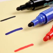 ★Zhongbai SM338 round head marker Zhongbai marker box head pen Quick-drying oily logistics marker